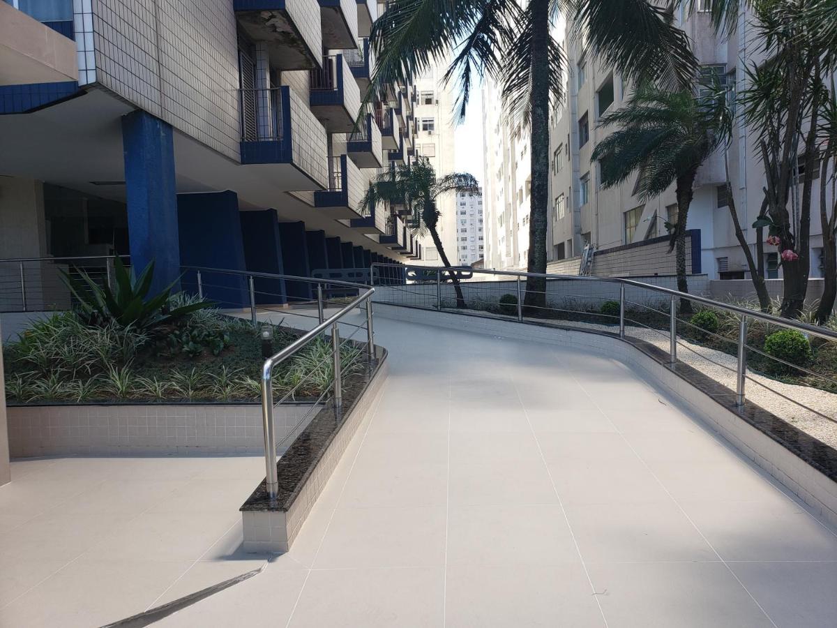 Apto Gonzaga Frente Ao Mar Wi-Fi Сантос Экстерьер фото