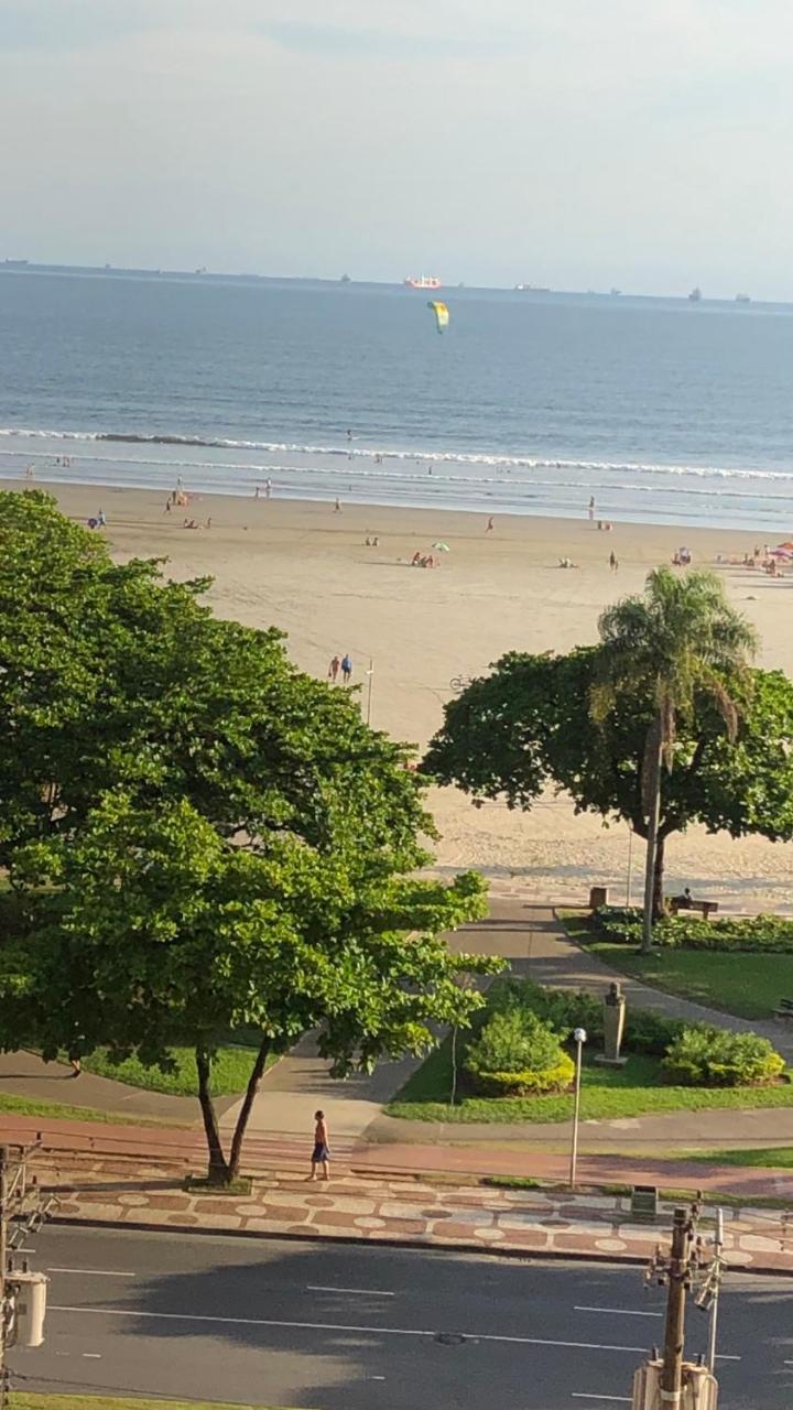 Apto Gonzaga Frente Ao Mar Wi-Fi Сантос Экстерьер фото
